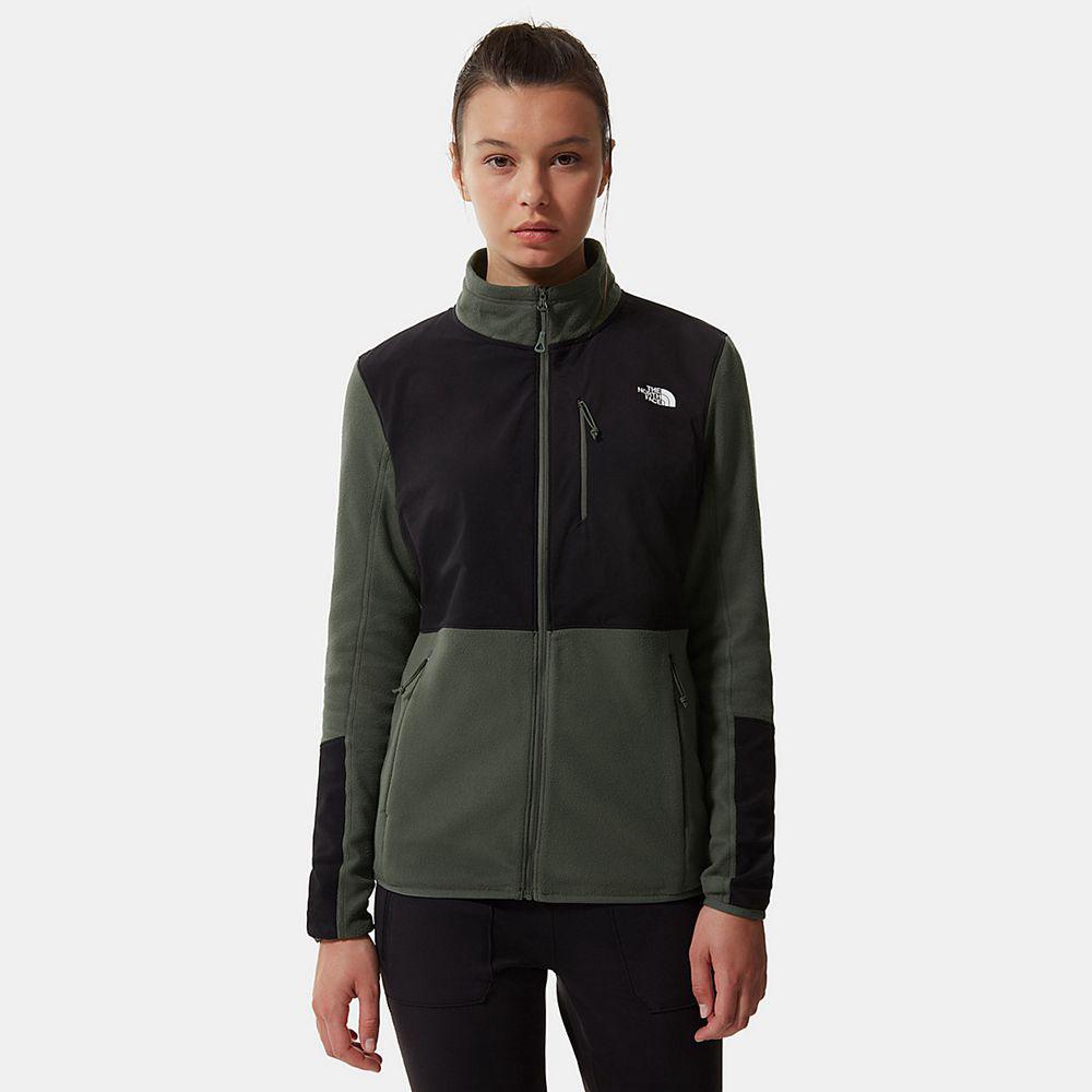 The North Face Diablo Midlayer Γυναικεια Fleece - Πρασινο / Μαυρα (YMKJ35091)